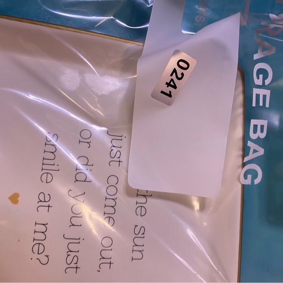 White Square Trinket Tray with Gold Accent and Sweet Quote - Picture 5 of 6